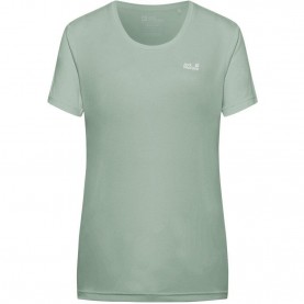 Дамска тениска Jack Wolfskin Womens JW Tech Regular Fit T-Shirt - Green дамска,тениска,jack,wolfskin,women,s,jw,tech,regular,fit,t,shirt,green