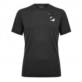 тениска,туристическо,облекло,мъжко,туристическо,облекло,jack,wolfskin,vonnan,tee,sn53,black