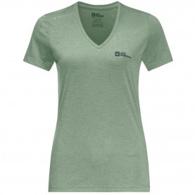 Дамска тениска Jack Wolfskin Crosstrail T-Shirt Ladies - Eucalyptus дамска,тениска,jack,wolfskin,crosstrail,t,shirt,ladies,eucalyptus