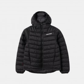 Яке Karrimor Kids HotRock THERMOLITE Wind Resistant Hooded Down Jacket - Black яке,детски,якета,и,палта,karrimor,kids,hotrock,thermolite,wind,resistant,hooded,down,jacket,black