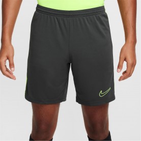 Мъжки къси панталони Nike Academy Shorts Mens - Grey/Volt мъжки,къси,панталони,мъжки,къси,панталони,футболни,долнища,всичко,за,футбола,на,разпродажба,nike,academy,shorts,mens,grey,volt