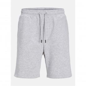 Поларени къси панталони Jack and Jones Men's Fleece Jogger Shorts - Lt Grey Melange поларени,къси,панталони,мъжки,къси,панталони,мъжки,долнища,размер+,jack,and,jones,men's,fleece,jogger,shorts,lt,grey,melange