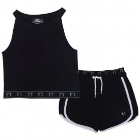 детски,облекла,firetrap,fleece,short,set,black,white