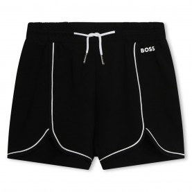 юношески,къси,панталони,детски,облекла,boss,logo,shorts,juniors,black,09b