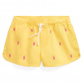 Юношески къси панталони Polo Ralph Lauren Logo Shorts Juniors - Signal Yellow юношески,къси,панталони,polo,ralph,lauren,logo,shorts,juniors,signal,yellow