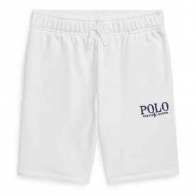 Юношески къси панталони Polo Ralph Lauren Logo Shorts Juniors - Paper White юношески,къси,панталони,polo,ralph,lauren,logo,shorts,juniors,paper,white