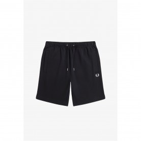 поларени,къси,панталони,мъжки,къси,панталони,fred,perry,men's,fleece,jogger,shorts,black,102
