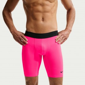 Nike Pro Long Short Sn64 - HyperPink/Black мъжки,къси,панталони,дамски,облекла,за,бягане,мъжко,фитнес,облекло,лека,атлетика,nike,pro,long,short,sn64,hyperpink,black