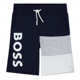 юношески,къси,панталони,детски,облекла,boss,boss,large,logo,shorts,juniors,navy,849