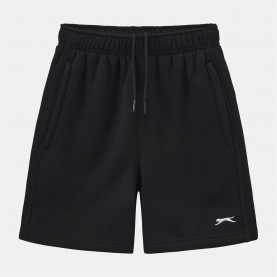 Slazenger Slaz Fleece Short Jn63 - Black дрехи,за,училище,ученическо,облекло,детски,къси,панталони,детски,3/4,панталони,slazenger,slaz,fleece,short,jn63,black