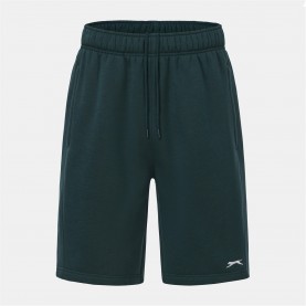 Мъжки поларени къси панталони Slazenger Fleece Shorts Mens - Forest Green мъжки,поларени,къси,панталони,мъжки,къси,панталони,slazenger,fleece,shorts,mens,forest,green