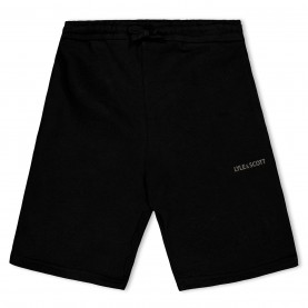 Поларени къси панталони Lyle and Scott Kids' Print Fleece Jogger Shorts - Jet Black Z865 поларени,къси,панталони,дрехи,за,училище,детски,къси,панталони,детски,3/4,панталони,lyle,and,scott,kids',print,fleece,jogger,shorts,jet,black,z865