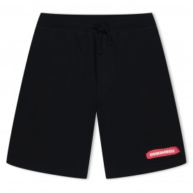 юношески,поларени,къси,панталони,детски,3/4,панталони,dsquared2,logo,fleece,shorts,juniors,black,dq900