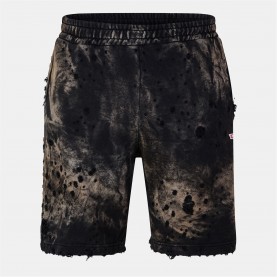 къси,панталони,мъжки,къси,панталони,diesel,extreme,distressed,acid,wash,shorts,black,black