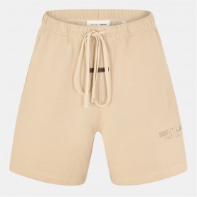 Поларени къси панталони FEAR OF GOD ESSENTIALS Logo Fleece Shorts - Timber поларени,къси,панталони,мъжки,къси,панталони,fear,of,god,essentials,logo,fleece,shorts,timber