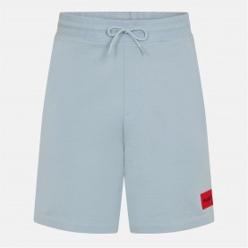 поларени,къси,панталони,мъжки,къси,панталони,hugo,men's,jogger,fleece,shorts,open,blue,483