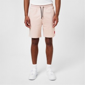 поларени,къси,панталони,мъжки,къси,панталони,hugo,men's,jogger,fleece,shorts,pastel,pink,681