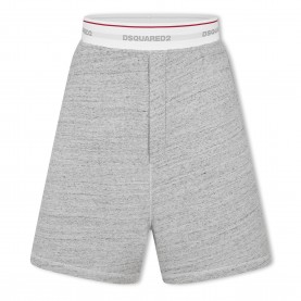 Поларени къси панталони DSquared2 Mens Fleece Jogger Shorts - Grey Melange поларени,къси,панталони,мъжки,къси,панталони,dsquared2,men,s,fleece,jogger,shorts,grey,melange