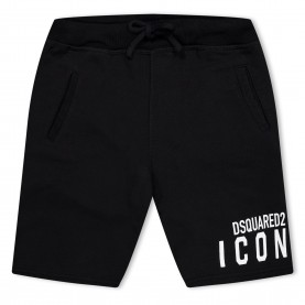 Къси панталони DSquared2 Icon Logo Shorts - Black DQ900 къси,панталони,dsquared2,icon,logo,shorts,black,dq900