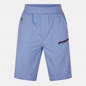 Поларени къси панталони Polo Ralph Lauren Men's Block Logo Fleece Jogger Shorts - Office Blue поларени,къси,панталони,мъжки,къси,панталони,polo,ralph,lauren,men's,block,logo,fleece,jogger,shorts,office,blue