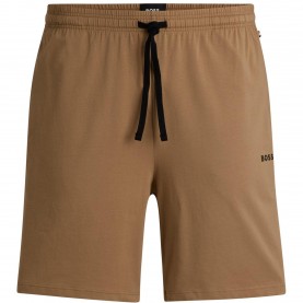 Къси панталони Boss Mens BOSS Bodywear Drawstring Shorts with Logo Detail (Mix & Match) - Beige 260 къси,панталони,мъжки,ежедневни,облекла,мъжки,къси,панталони,boss,mens,boss,bodywear,drawstring,shorts,with,logo,detail,mix,match,beige,260