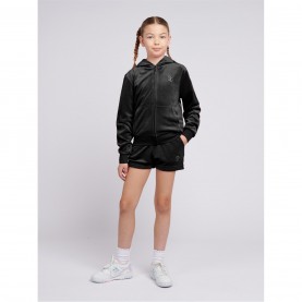 поларени,къси,панталони,детски,3/4,панталони,juicy,couture,kids',diamante,logo,fleece,jogger,shorts,black,102