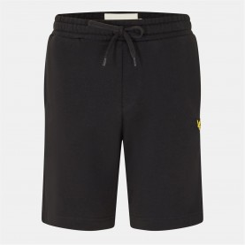 поларени,къси,панталони,мъжки,къси,панталони,lyle,and,scott,men's,fleece,jogger,shorts,jet,black