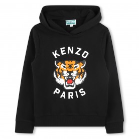 юношески,суичър,детски,3/4,панталони,kenzo,tiger,hoodie,juniors,black,095