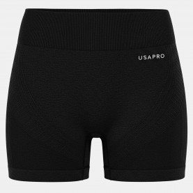 USA Pro Junior Seamless Short - Black детски,къси,панталони,футболни,долнища,бягане,лека,атлетика,usa,pro,junior,seamless,short,black