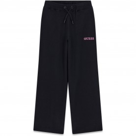 Анцуг Guess Kids Open Hem Fleece Jogging Bottoms - Jet Black JBLK анцуг,guess,kids,open,hem,fleece,jogging,bottoms,jet,black,jblk