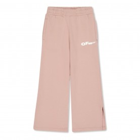 анцуг,детски,3/4,панталони,off,white,kids',wide,leg,open,hem,fleece,joggers,pink,651