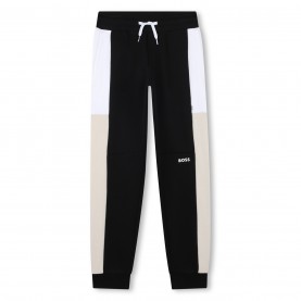 анцуг,детски,облекла,boss,boss,cotton,terry,jogging,bottoms,black,09b