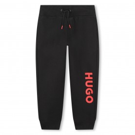 юношески,анцуг,детски,облекла,hugo,logo,print,drawstring,track,pants,unisex,juniors,black,09b