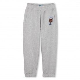 Детски анцуг Kenzo Unisex Kids Closed Hem Fleece Jogging Bottoms - Light Grey детски,анцуг,kenzo,unisex,kids,closed,hem,fleece,jogging,bottoms,light,grey