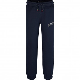 Анцуг Tommy Hilfiger Kids Script Closed Cuff Fleece Joggers - Night Navy C1G анцуг,tommy,hilfiger,kids,script,closed,cuff,fleece,joggers,night,navy,c1g