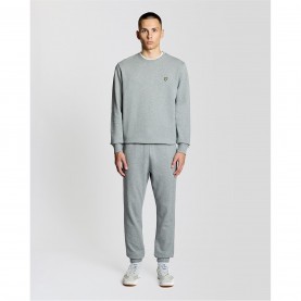 Анцуг Lyle and Scott Mens Closed Hem Fleece Joggers - Grey Marl анцуг,мъжки,анцузи,lyle,and,scott,mens,closed,hem,fleece,joggers,grey,marl