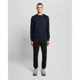 Анцуг Lyle and Scott Mens Closed Hem Fleece Joggers - Jet Black анцуг,мъжки,анцузи,lyle,and,scott,mens,closed,hem,fleece,joggers,jet,black