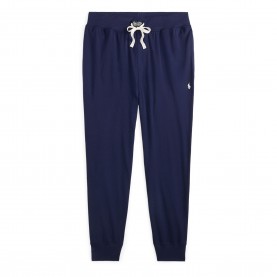 Анцуг Polo Ralph Lauren Mens Jersey Jogging Bottoms - Navy / White анцуг,мъжки,панталони,тип,чино,мъжки,анцузи,polo,ralph,lauren,mens,jersey,jogging,bottoms,navy,white