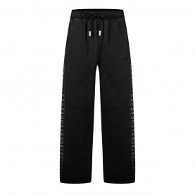 анцуг,мъжки,анцузи,мъжки,ежедневни,облекла,мъжки,панталони,тип,чино,off,white,men's,eyelet,embellished,fleece,joggers,black