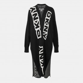 Дамска жилетка DKNY Womens Exploded Textured Knit Relaxed Fit Cardigan - Black дамска,жилетка,дамски,плетени,дрехи,dkny,women,s,exploded,textured,knit,relaxed,fit,cardigan,black