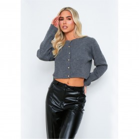 жилетка,дамски,плетени,дрехи,missy,empire,long,sleeve,knitted,cardigan,grey