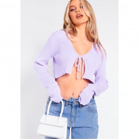 жилетка,дамски,плетени,дрехи,missy,empire,knit,tie,cropped,cardigan,lilac