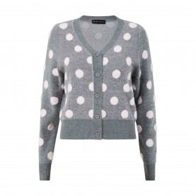 жилетка,дамски,плетени,дрехи,mela,london,mela,london,grey,buttoned,down,spot,cardigan,grey