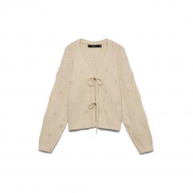 Жилетка Vero Moda VM Tie Cardigan Ld63 - Moonbeam жилетка,дамски,плетени,дрехи,дамски,облекла,размер,vero,moda,vm,tie,cardigan,ld63,moonbeam