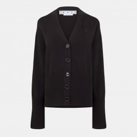 Дамска жилетка Off White Womens Diagonal Stripe Knit Oversized Cardigan - Black дамска,жилетка,off,white,women,s,diagonal,stripe,knit,oversized,cardigan,black