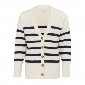 жилетка,дамски,плетени,дрехи,miso,v,neck,cuff,stripe,cardigan,black,white