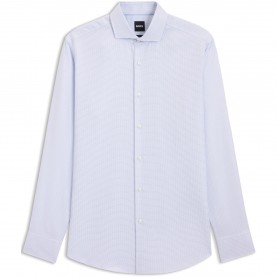 Риза с дълъг ръкав Boss Mens Long Sleeve Patterned Shirt - Light Blue 450 риза,с,дълъг,ръкав,мъжки,ризи,boss,men,s,long,sleeve,patterned,shirt,light,blue,450