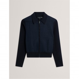 дамски,плетени,дрехи,ted,baker,ted,knit,zip,cardi,ld61,navy