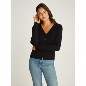 жилетка,дамски,плетени,дрехи,calvin,klein,jeans,woven,label,sweater,cardigan,ck,black