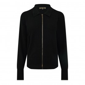 жилетка,дамски,плетени,дрехи,biba,biba,zip,up,cardigan,black